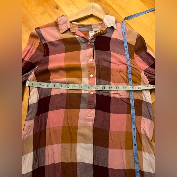 Old Navy Plaid Button-Up Shirt Dress S - Picture 8 of 9
